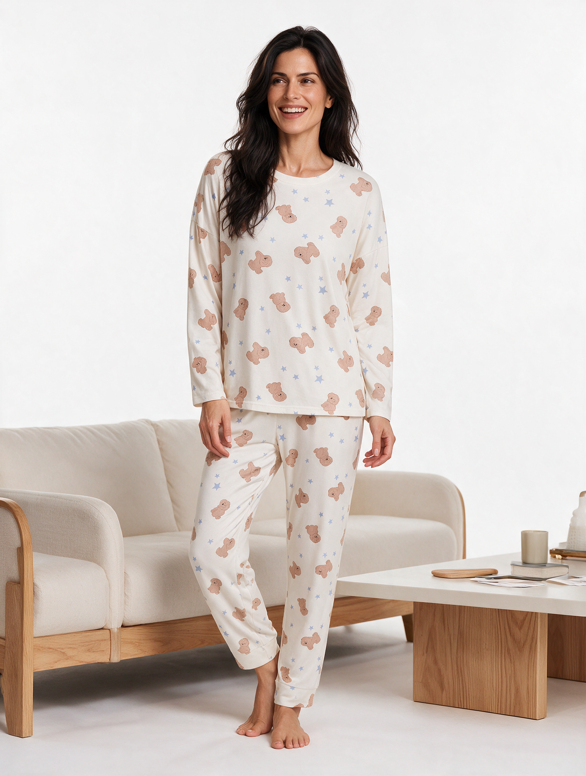Pijama mujer estampado canino