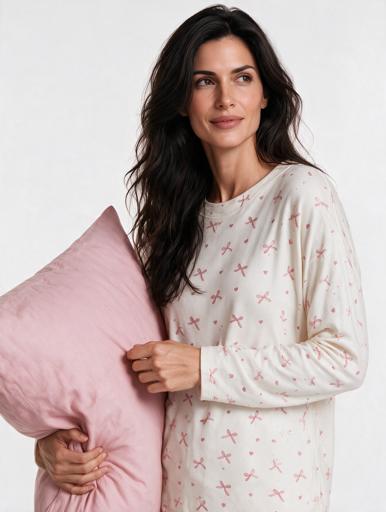 Pijama mujer estampado lazos