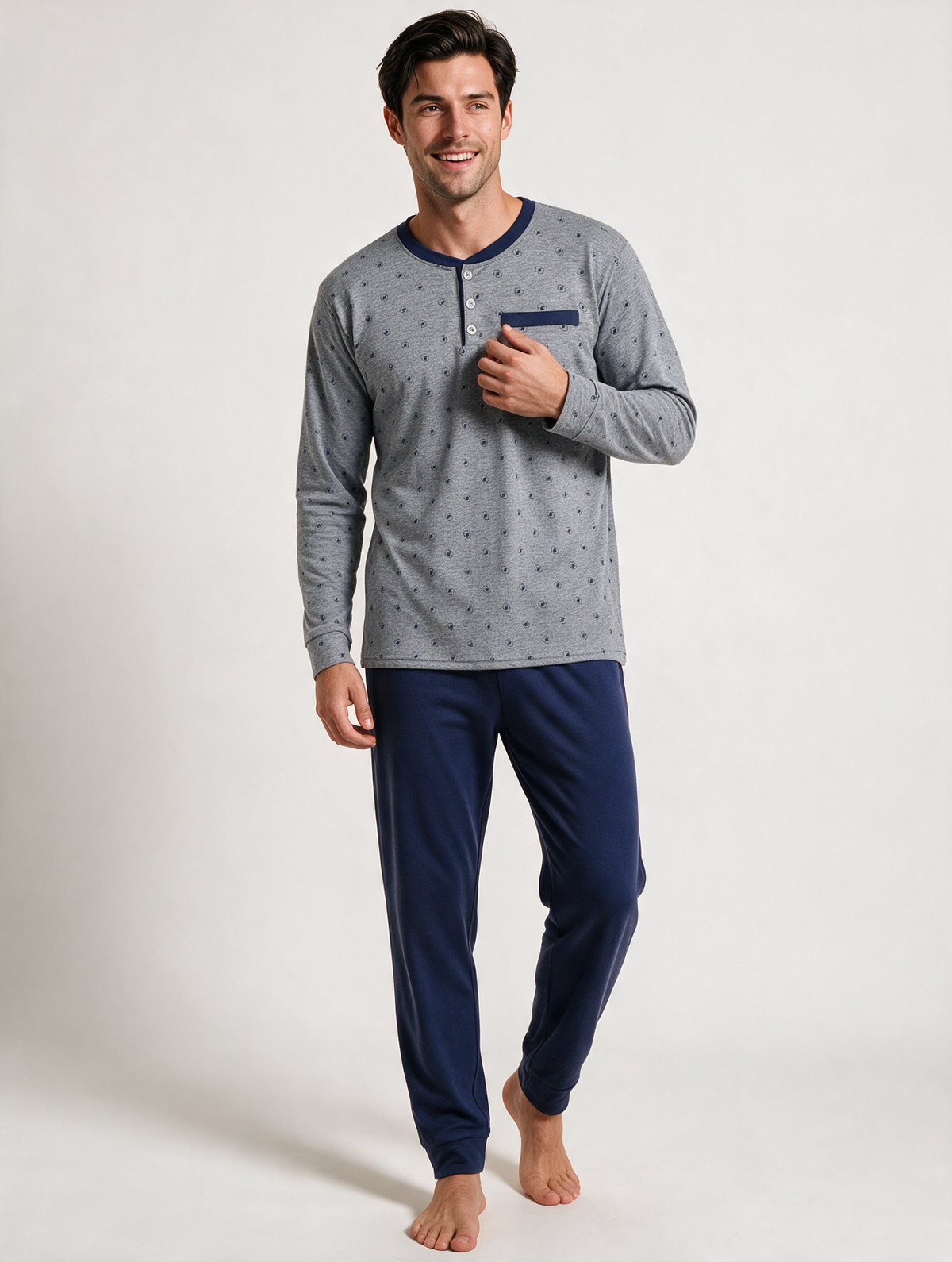 Pijama Hombre Geo Pocket
