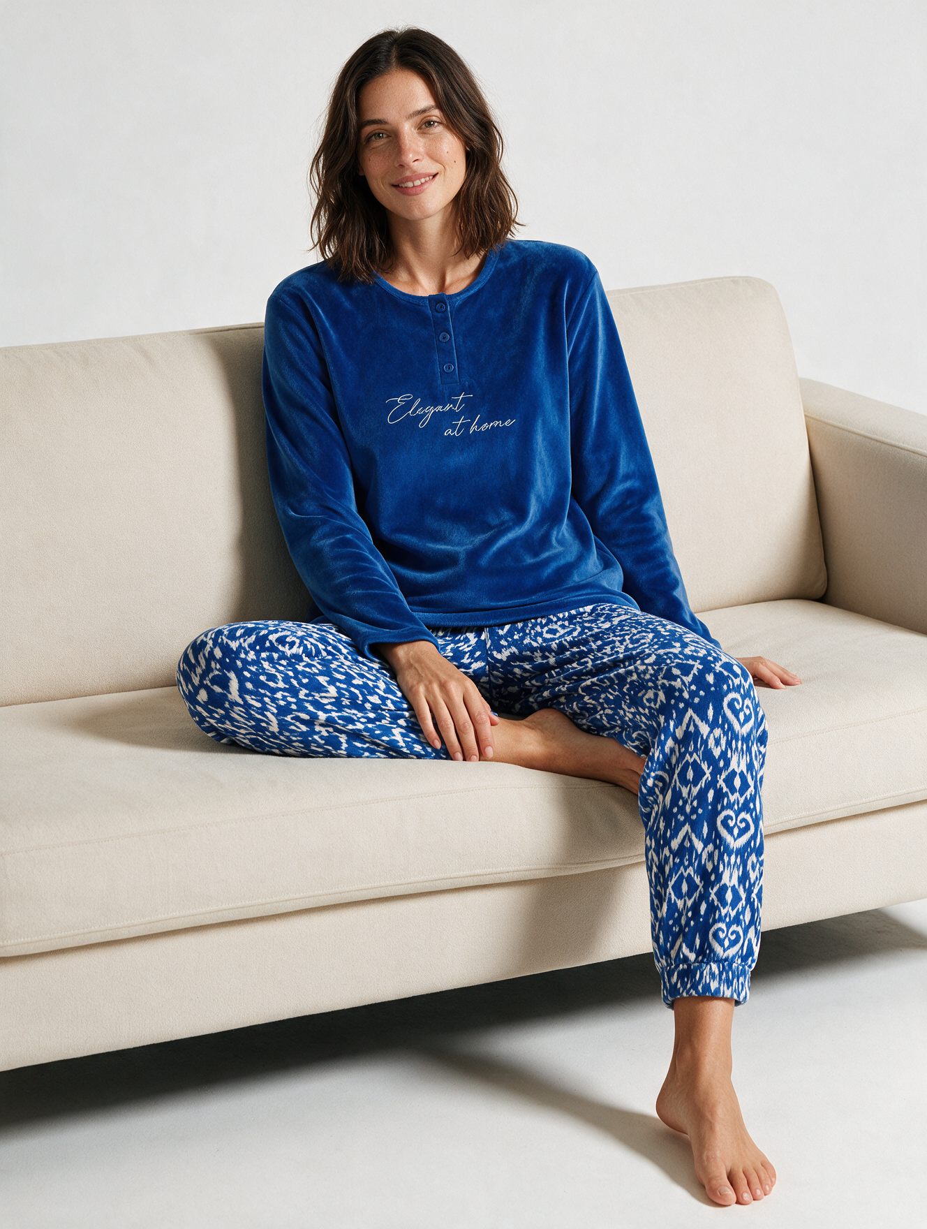 Pijama mujer estampado étnico