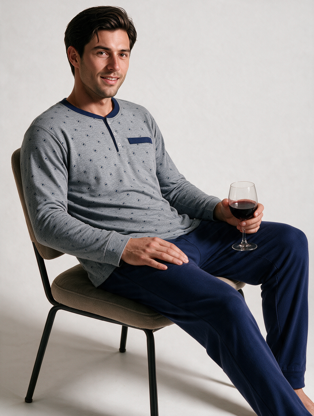 Pijama Hombre Geo Pocket