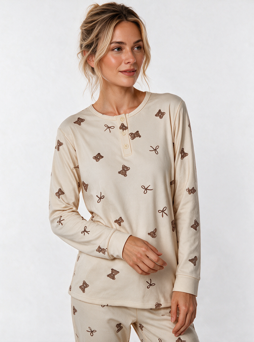 Pijama Mujer Teddy Bow