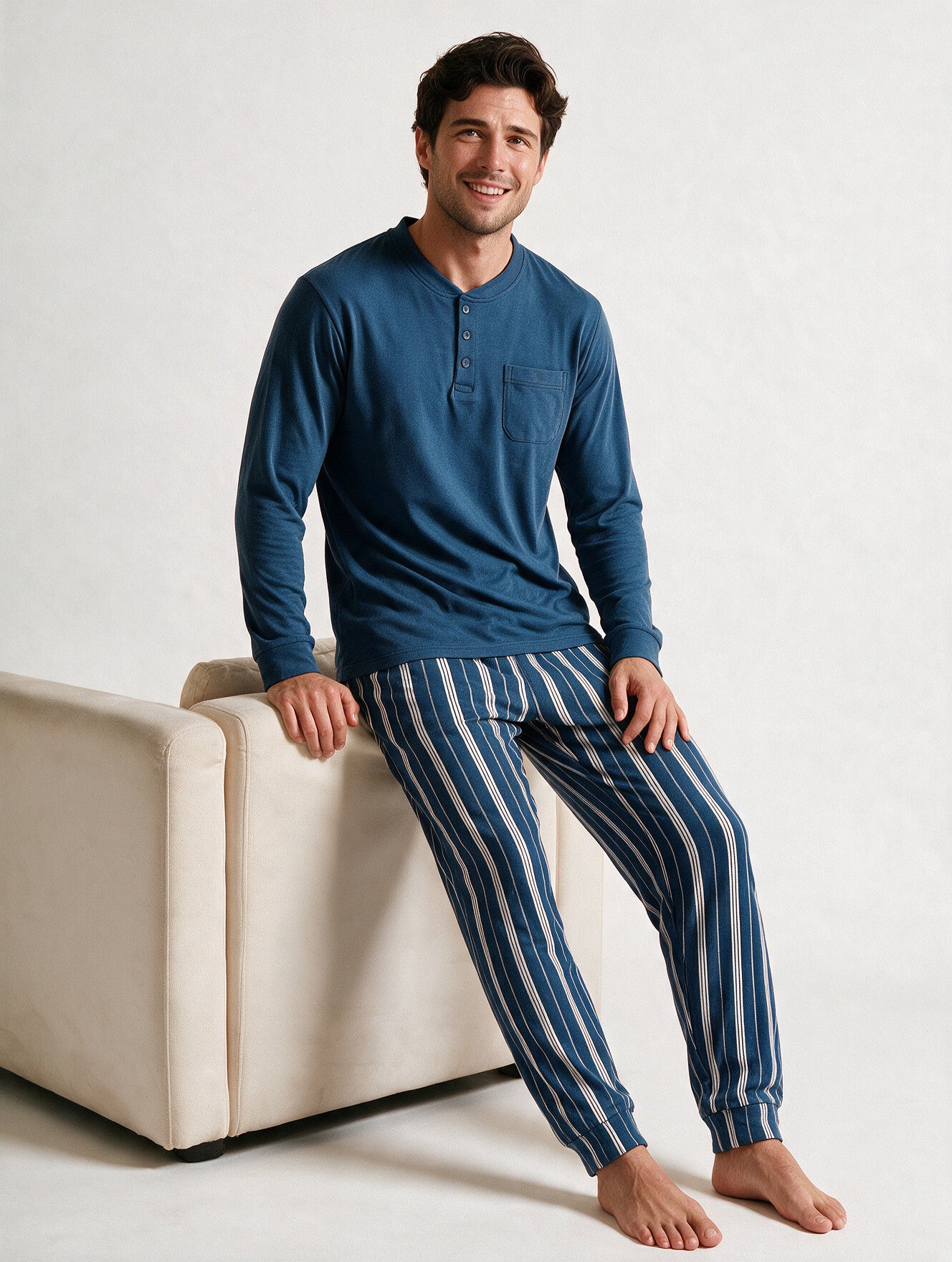 Pijama Hombre Pocket Stripe