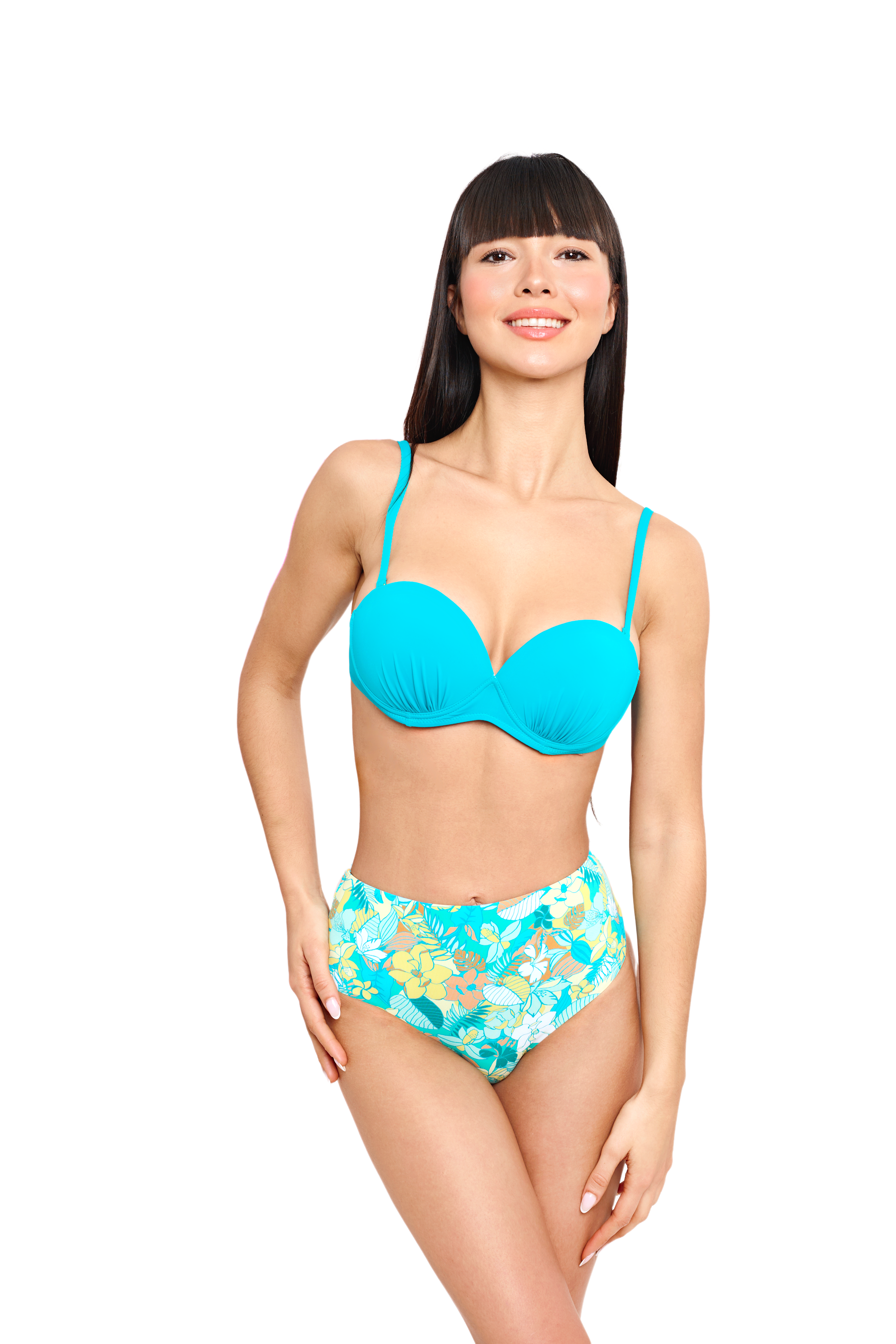 Turquoise Ruffle Bikini