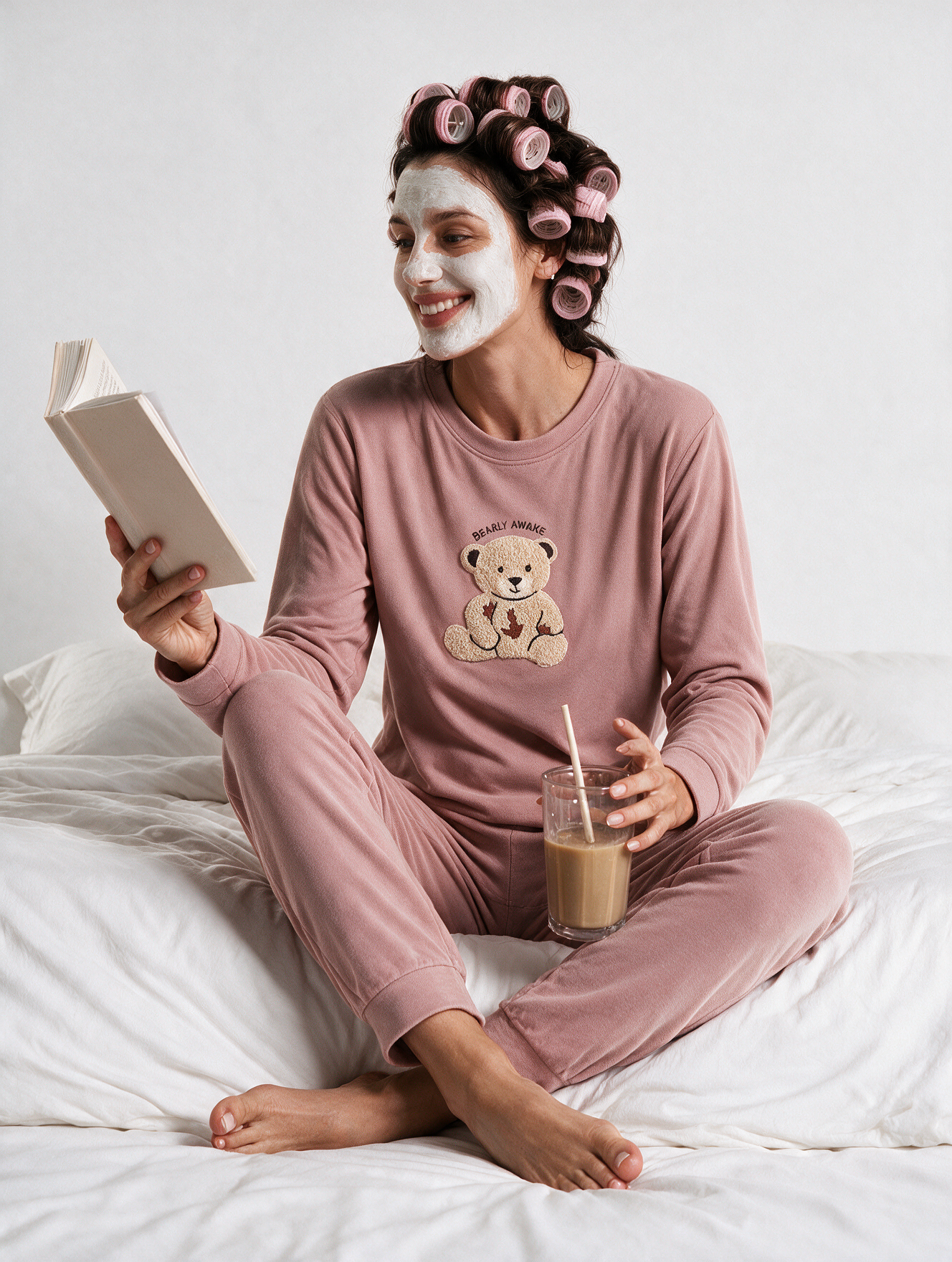 Pijama mujer detalle bordado