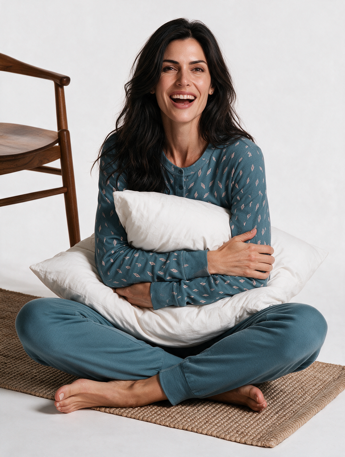 Pijama mujer estampado botánico